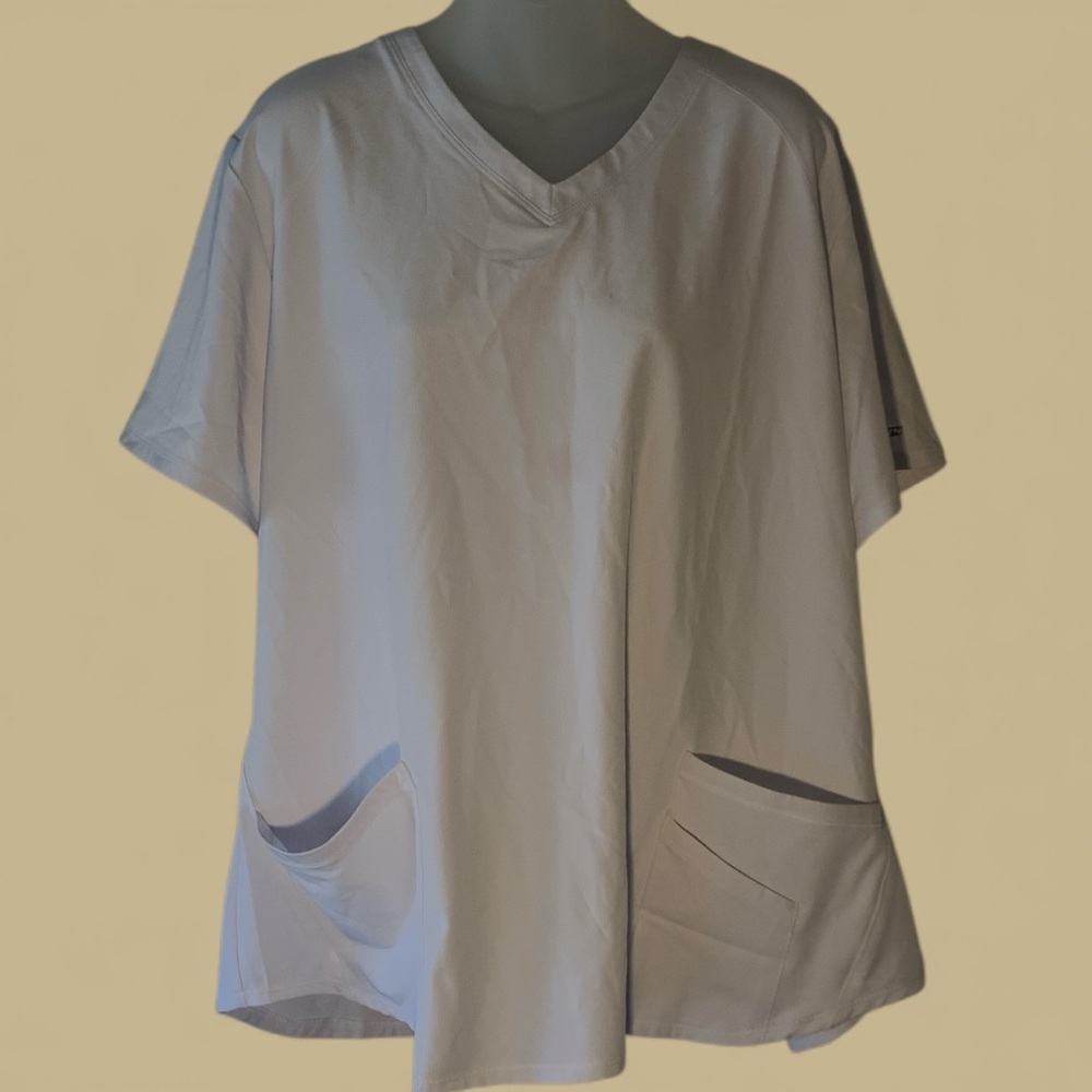 Skechers Uniform White V-Neck Short Sleeve Top